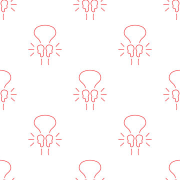 prostatitis seamless pattern isolated on transparent background.