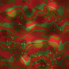 Abstract Digital Paint Tie Dye Watercolor Horizontal Wavy Liquid Stripes Lines with Splatters Seamless Pattern Blurred Batik Background