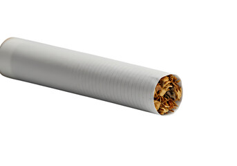 Unfiltered tobacco cigarette ready for smoking