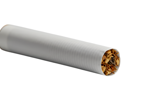 Unfiltered tobacco cigarette ready for smoking
