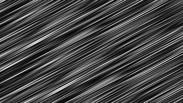Black and white diagonal stripes, mixed and shimmering. Abstract, animation.