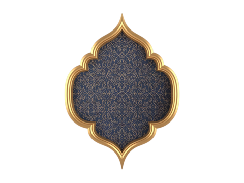 Islamic Ornament isolated on transparent background