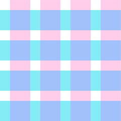 Seamless plaid pattern in pastel colors. Madras design summer, spring holiday textile decorative. Vector check gingham pattern for fabric picnic blanket, tablecloth, dress or napkin.