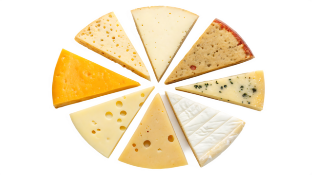 The dance of cheese a slicer's symphony cut out on PNG. AI generated.
