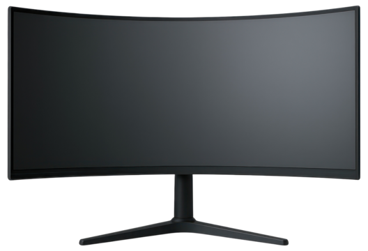 Curved Wide Gaming Monitor with Slim Stand