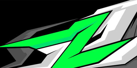 green sports background with sharp line shapes for racing theme design,sports jersey design