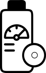 battery efficency gauge icon