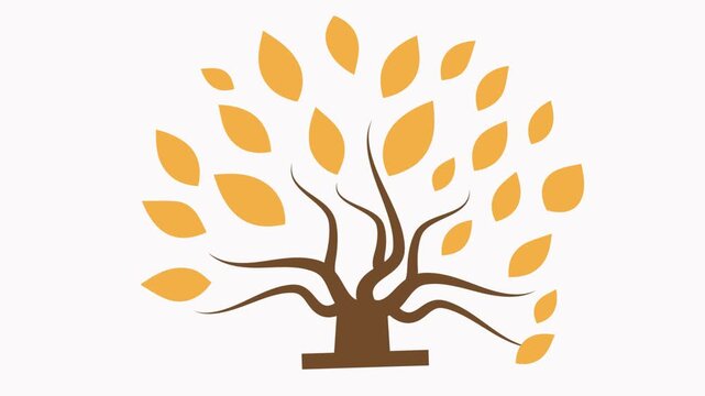 tree  icon animation  simple  flat