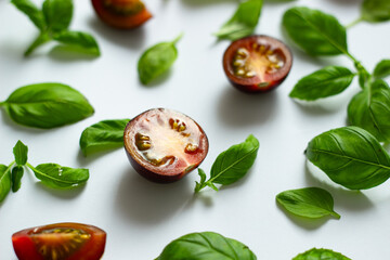 set of fresh herbs and spices