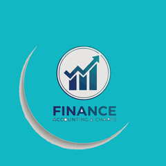 Finance logo template accounting logo template charts icon.eps