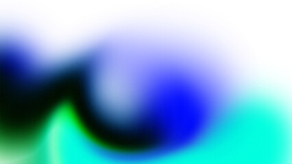 Deep Blue and Cyan Abstract Gradient Fluid Motion with Green Accents Keywords: abstract, background, gradient, fluid, motion, swirl, blue, cyan