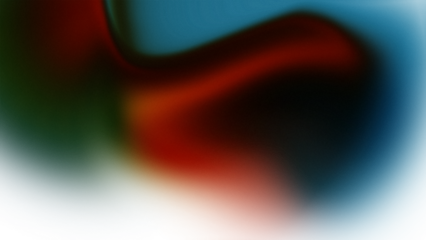 Abstract Fluid Blend of Red Orange Green and Blue with Dark Shadow gradient