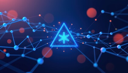 Modern Tech Abstract with Molecular Structure