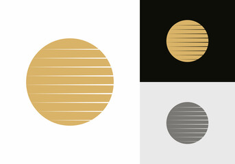 sunset logo vector illustration