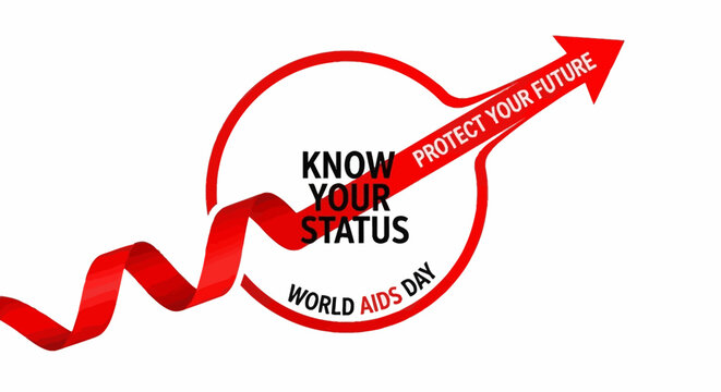 Show solidarity this World AIDS Day with this powerful message of hope and awareness, encouraging knowing your status and protecting your future