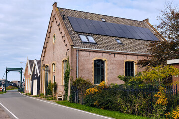 Former pumping station at the Poelsluis in Wormer, the Netherlands