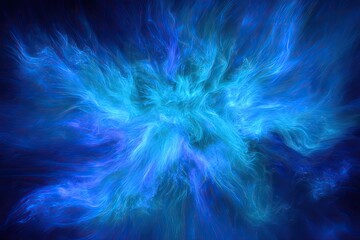 Abstract Blue Explosion Design