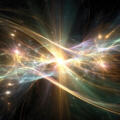 Abstract Cosmic Energy Explosion In Space