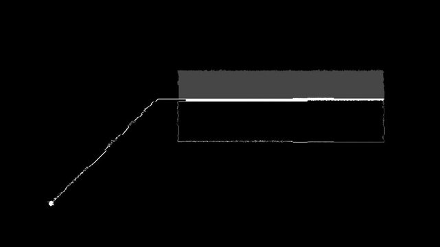 Glitch Callout HUD Motion Graphics For Technology Scenes. Alpha.