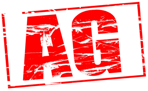 Digital composite. ..Red Rubber stamp effect. AGM - Annual General Meeting. French AG assembl&eacute;e 
PNG file