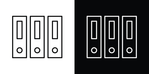 Binder icon. Premium pictogram isolated on a white background.