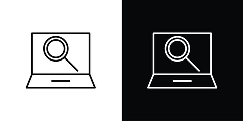 Browsing icon. Premium pictogram isolated on a white background.