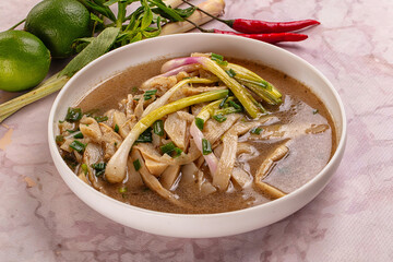 Asian Bamboo shoots traditional soup