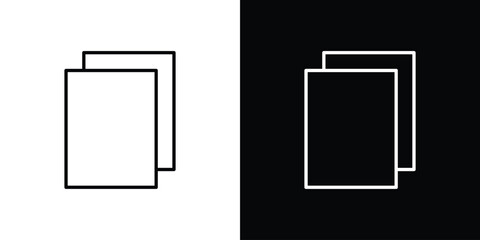 Copy icon. Premium pictogram isolated on a white background.