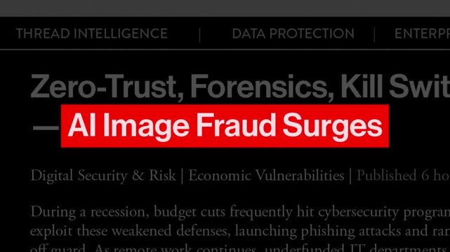 AI Image Fraud Surges | Kinetic Typography News Title