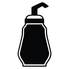 Classic black silhouette of a sugar dispenser a timeless kitchen essential for serving sweetness with style and elegance