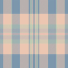 Detailed plaid pattern. Classic tartan design in soft, muted colors. Suits fashion, textiles, backgrounds, and decorative uses. Timeless elegance.