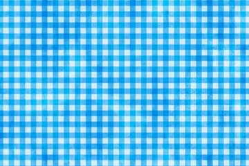 青と水色のギンガムチェック柄背景　水彩テクスチャ
Blue and light blue gingham check pattern background watercolor texture