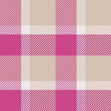 Worldwide seamless pattern check, suite plaid texture tartan. Thin vector fabric background textile in light and pink colors.