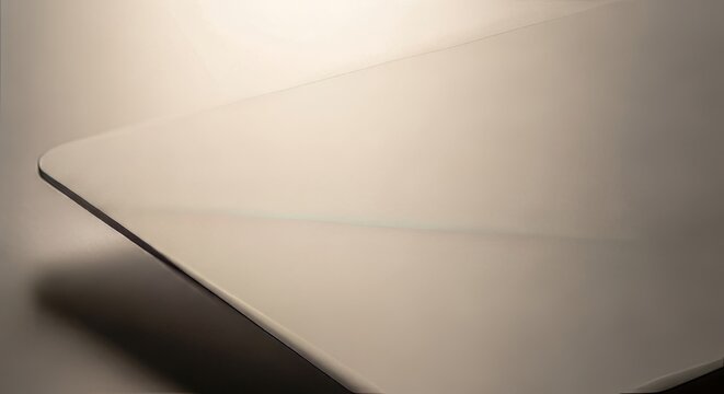 Minimalist Surface - A Close-Up of a Smooth, Light-Colored Plane.