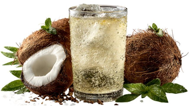 chilled coconut glass