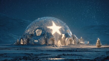 A snow covered building with a snow covered roof
