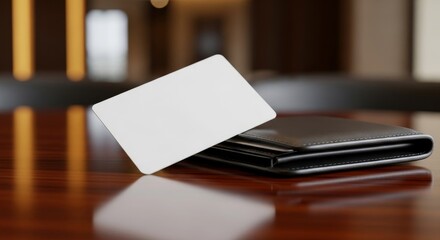 Blank Card on Wallet - Financial Tool for Transactions and Identity.