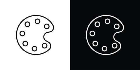 Paint icon. Premium pictogram isolated on a white background.