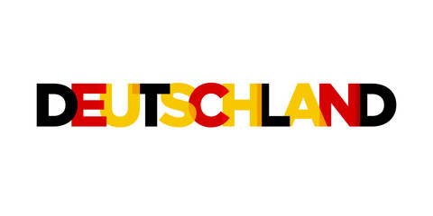 Das Deutschland, modern and creative vector illustration design featuring the city of Germany for travel banners, posters, and postcards.