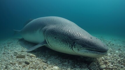 Fototapeta premium Nurse Shark in Coral Reef Ecosystem Slow Moving Marine Predator