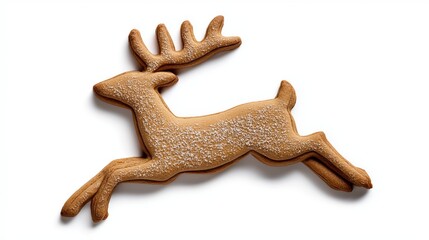 Delicious homemade gingerbread cookie with festive holiday flavor, crispy baked treat perfect for seasonal celebrations and bakery treats for dessert lovers
