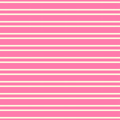 Seamless Horizontal Pink and Cream Stripes Pattern.