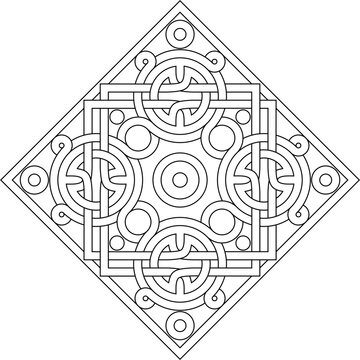 Armenian Churches Khachkar motives ornaments, the carving on the front of altar of Gandzasar Church 
