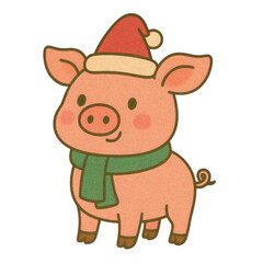 Cute watercolor Christmas farm elements featuring hand-painted farm animals, barns, trees, wreaths, and festive decorations. Soft pastel tones on a clean white background&mdash;perfect for holiday clipart.