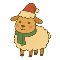 Cute watercolor Christmas farm elements featuring hand-painted farm animals, barns, trees, wreaths, and festive decorations. Soft pastel tones on a clean white background&mdash;perfect for holiday clipart.