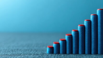 Rising profit bar chart over time business environment financial analysis stable income generation