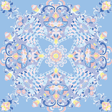 Ocean Seahorse Garden: A boundary-breaking repeat pattern that captures the vibrancy of a deep-sea wonderland blooming with life from a spring meadow