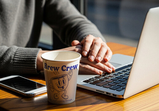 Paper Coffee Cup Mockup