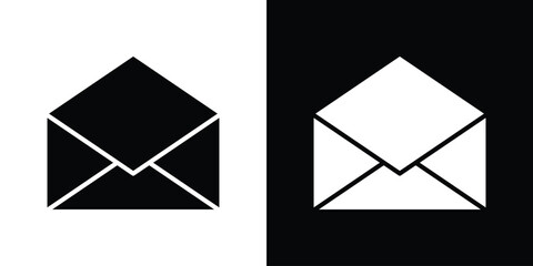 Envelope icon, outline vector sign, linear and solid style. vector symbol on white background
