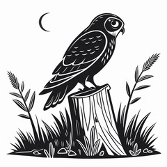 vector illustration of a bird